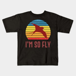 I'm So Fly Retro Style Vintage Bird Gift Kids T-Shirt